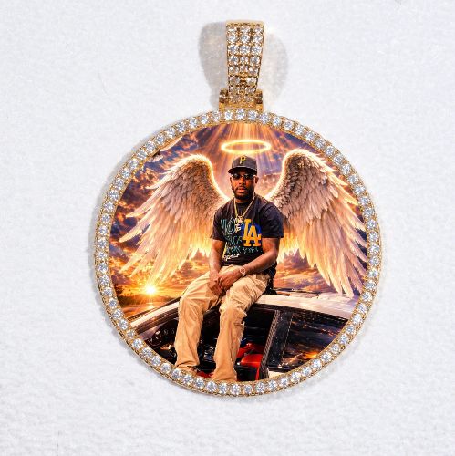 MEDIUM 3D CIRCLE CUSTOM PICTURE PENDANT