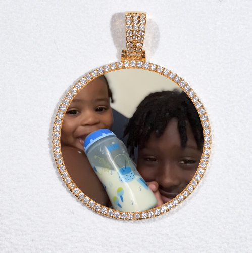 MEDIUM 3D CIRCLE CUSTOM PICTURE PENDANT