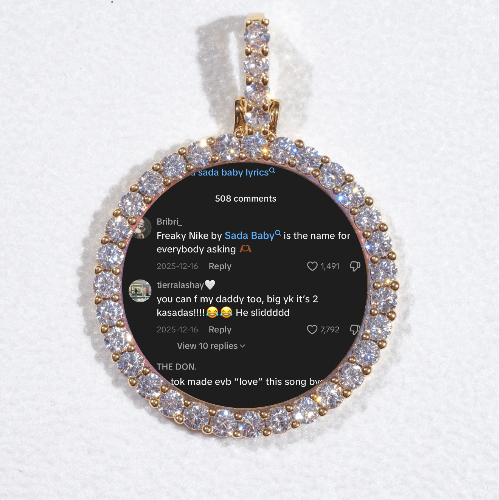 3D CIRCLE CUSTOM PICTURE PENDANT SMALL SIZE