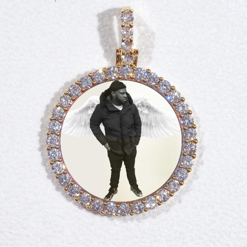 3D CIRCLE CUSTOM PICTURE PENDANT SMALL SIZE