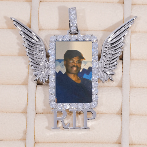 RIP WING 3D CUSTOM PICTURE PENDANT