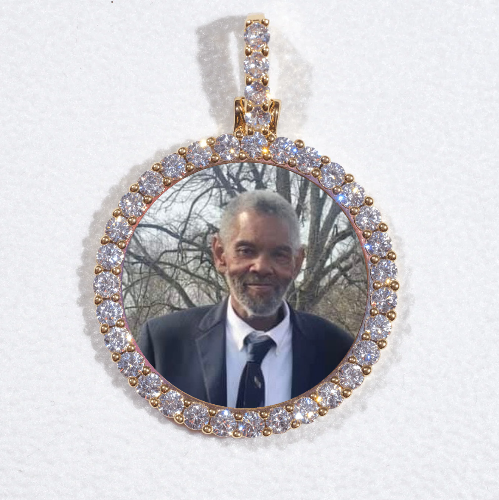 3D CIRCLE CUSTOM PICTURE PENDANT SMALL SIZE