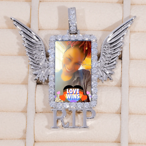 RIP WING 3D CUSTOM PICTURE PENDANT