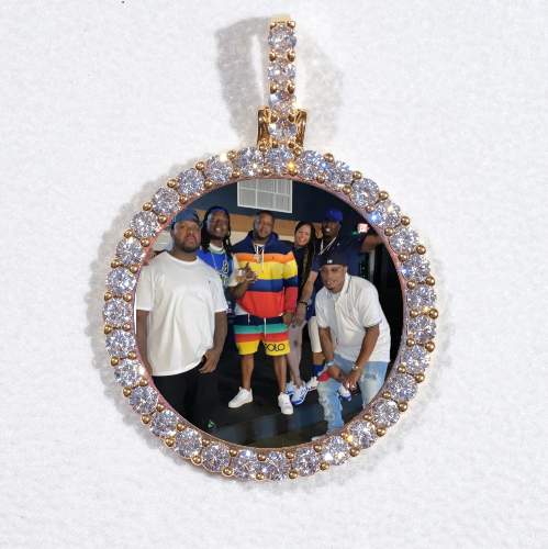 3D CIRCLE CUSTOM PICTURE PENDANT SMALL SIZE