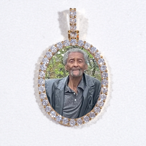 3D Oval Custom Picture Pendant