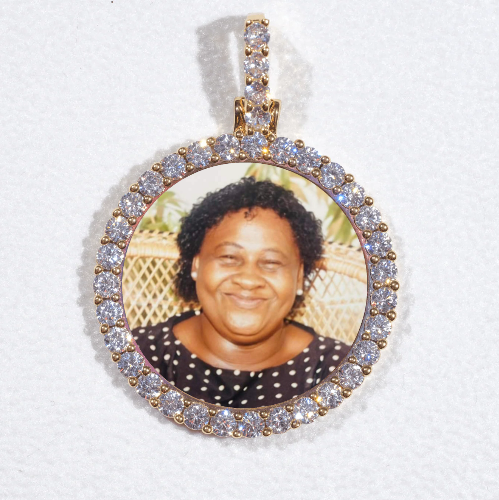 3D CIRCLE CUSTOM PICTURE PENDANT SMALL SIZE