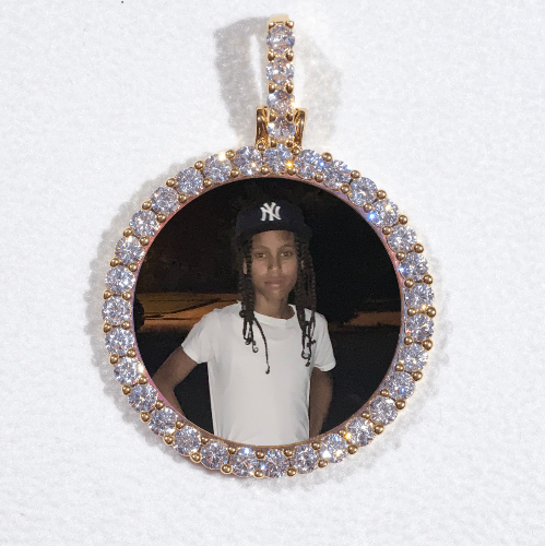 3D CIRCLE CUSTOM PICTURE PENDANT SMALL SIZE