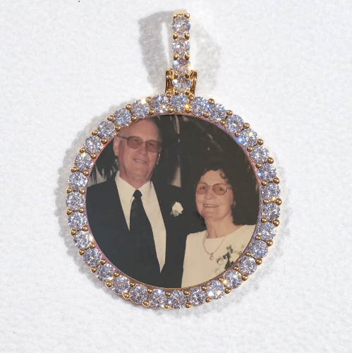 3D CIRCLE CUSTOM PICTURE PENDANT SMALL SIZE