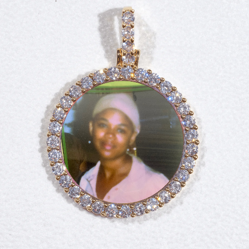 3D CIRCLE CUSTOM PICTURE PENDANT SMALL SIZE