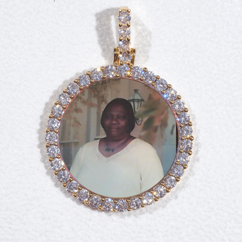 3D CIRCLE CUSTOM PICTURE PENDANT SMALL SIZE