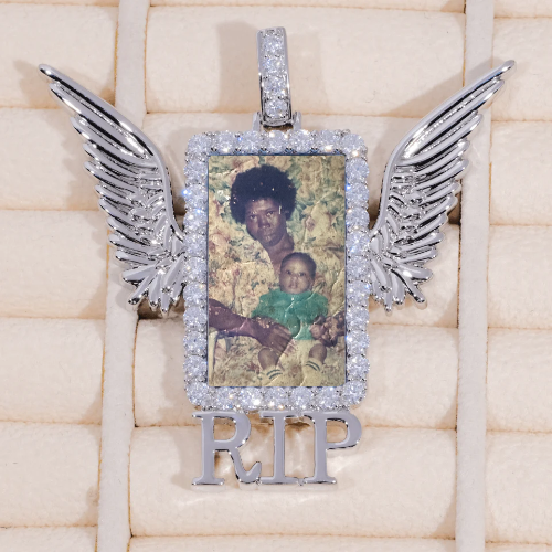 RIP WING 3D CUSTOM PICTURE PENDANT