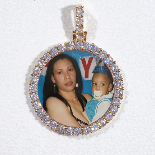 3D CIRCLE CUSTOM PICTURE PENDANT SMALL SIZE