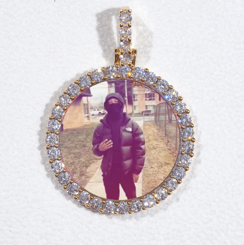 3D CIRCLE CUSTOM PICTURE PENDANT SMALL SIZE