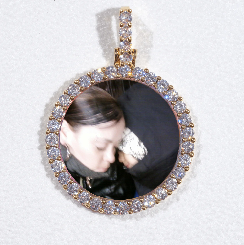 3D CIRCLE CUSTOM PICTURE PENDANT SMALL SIZE