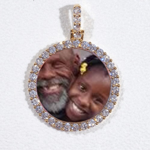 3D CIRCLE CUSTOM PICTURE PENDANT SMALL SIZE