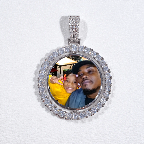 3D Spinning 2-Faced Custom Picture Pendant