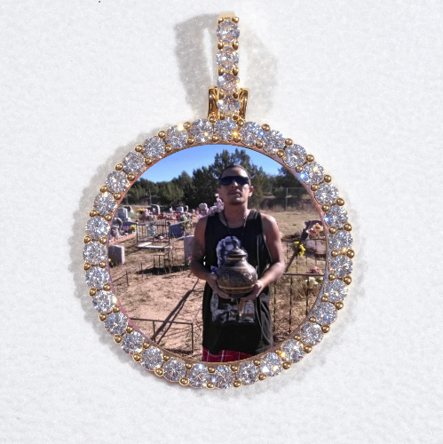 3D CIRCLE CUSTOM PICTURE PENDANT SMALL SIZE