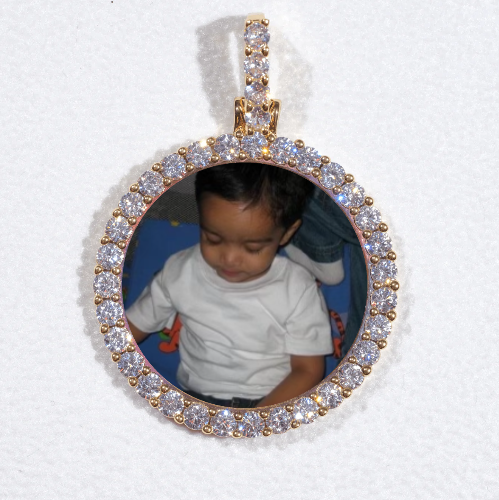 3D CIRCLE CUSTOM PICTURE PENDANT SMALL SIZE