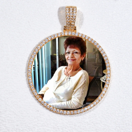MEDIUM 3D CIRCLE CUSTOM PICTURE PENDANT