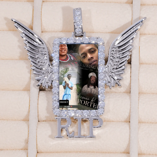 RIP WING 3D CUSTOM PICTURE PENDANT