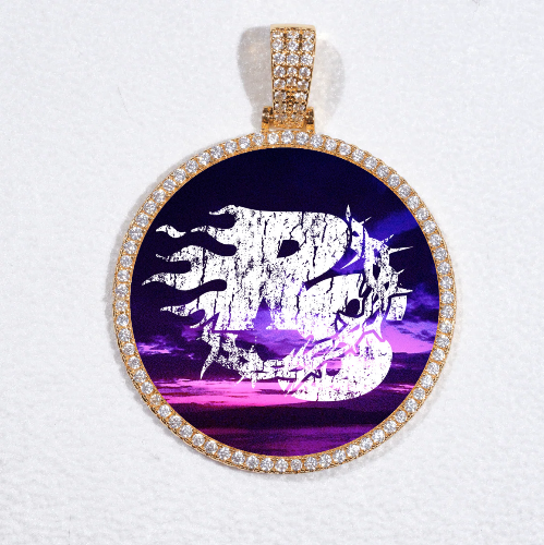 MEDIUM 3D CIRCLE CUSTOM PICTURE PENDANT