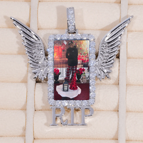 RIP WING 3D CUSTOM PICTURE PENDANT