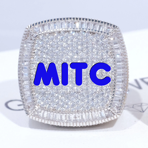 CUSTOM LETTER 3D ICED RING