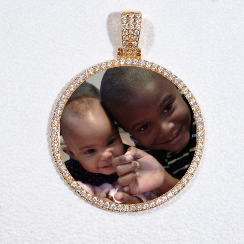 MEDIUM 3D CIRCLE CUSTOM PICTURE PENDANT