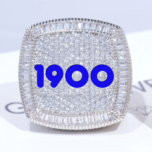 CUSTOM LETTER 3D ICED RING