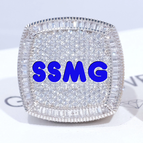 CUSTOM LETTER 3D ICED RING