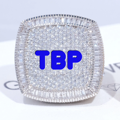 CUSTOM LETTER 3D ICED RING