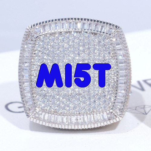 CUSTOM LETTER 3D ICED RING