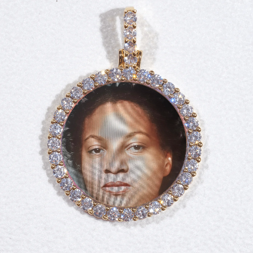 3D CIRCLE CUSTOM PICTURE PENDANT SMALL SIZE