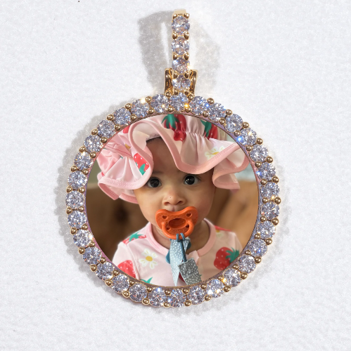 3D CIRCLE CUSTOM PICTURE PENDANT SMALL SIZE