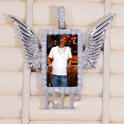 RIP WING 3D CUSTOM PICTURE PENDANT