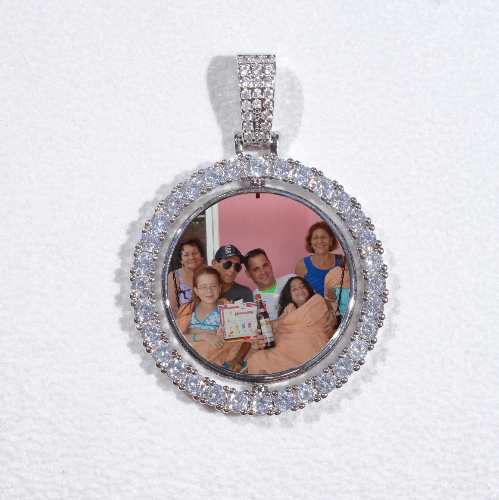3D Spinning 2-Faced Custom Picture Pendant