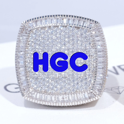 CUSTOM LETTER 3D ICED RING