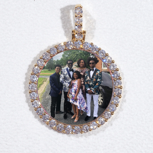 3D CIRCLE CUSTOM PICTURE PENDANT SMALL SIZE
