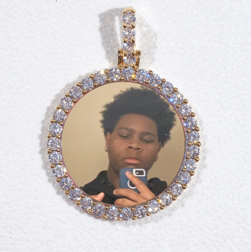 3D CIRCLE CUSTOM PICTURE PENDANT SMALL SIZE