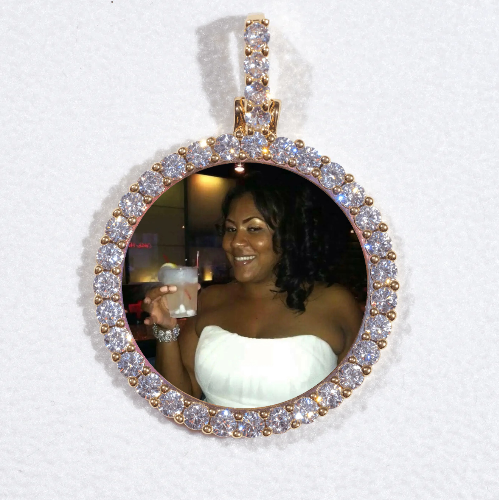 3D CIRCLE CUSTOM PICTURE PENDANT SMALL SIZE