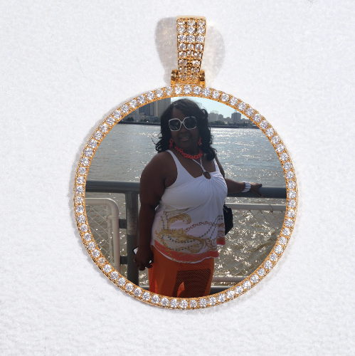 MEDIUM 3D CIRCLE CUSTOM PICTURE PENDANT