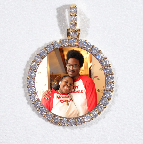 3D CIRCLE CUSTOM PICTURE PENDANT SMALL SIZE