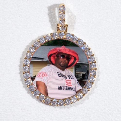 3D CIRCLE CUSTOM PICTURE PENDANT SMALL SIZE
