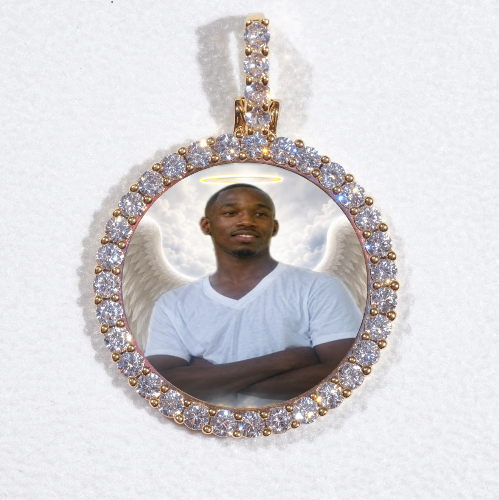 3D CIRCLE CUSTOM PICTURE PENDANT SMALL SIZE