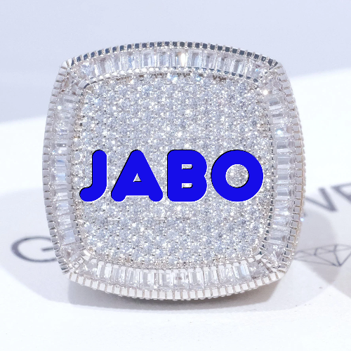 CUSTOM LETTER 3D ICED RING
