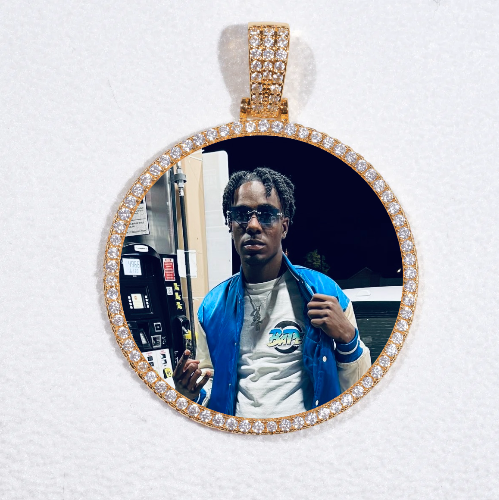 MEDIUM 3D CIRCLE CUSTOM PICTURE PENDANT