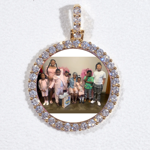 3D CIRCLE CUSTOM PICTURE PENDANT SMALL SIZE