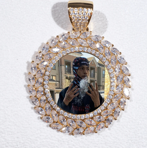 Large 3D Wheat Ear Custom Picture Pendant