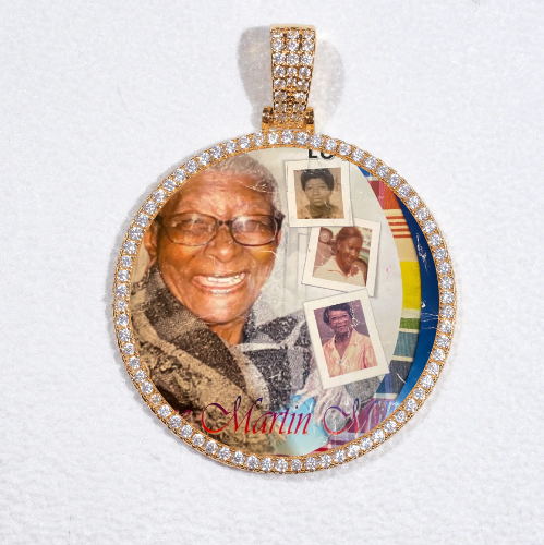 MEDIUM 3D CIRCLE CUSTOM PICTURE PENDANT