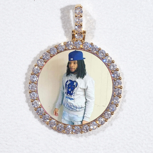 3D CIRCLE CUSTOM PICTURE PENDANT SMALL SIZE